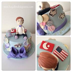 #hayalimdekipasta #deniziskender #birthdaycake #babyboycake #americanpie #ballooncake #fondant #suga